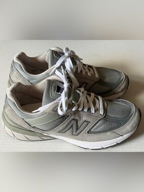 New Balance 990v5 Gray Running Shoes Sneakers #W990GL Women's Size 8.5B USA Made